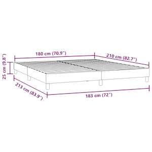 Postel Box Spring bez matrace růžová 180x210 cm samet - obrázek 10