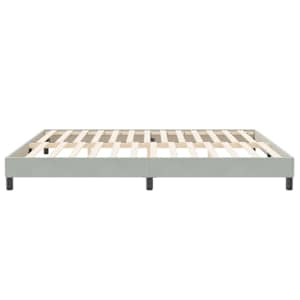 Postel Box Spring bez matrace světle šedá 200x210 cm Velvet - obrázek 6
