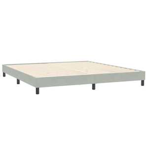 Postel Box Spring bez matrace světle šedá 200x210 cm Velvet - obrázek 7