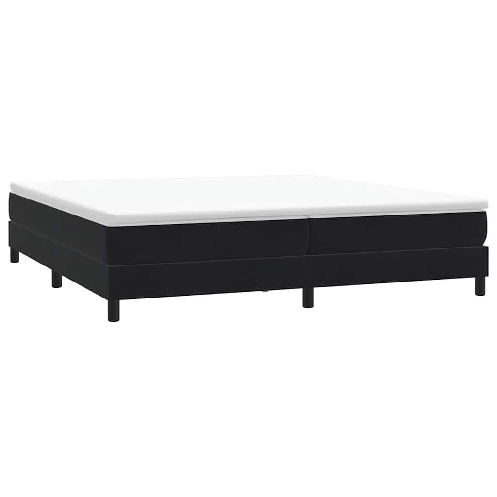vidaXL Boxspringbed zonder matras 200x210 cm fluweel zwart afbeelding