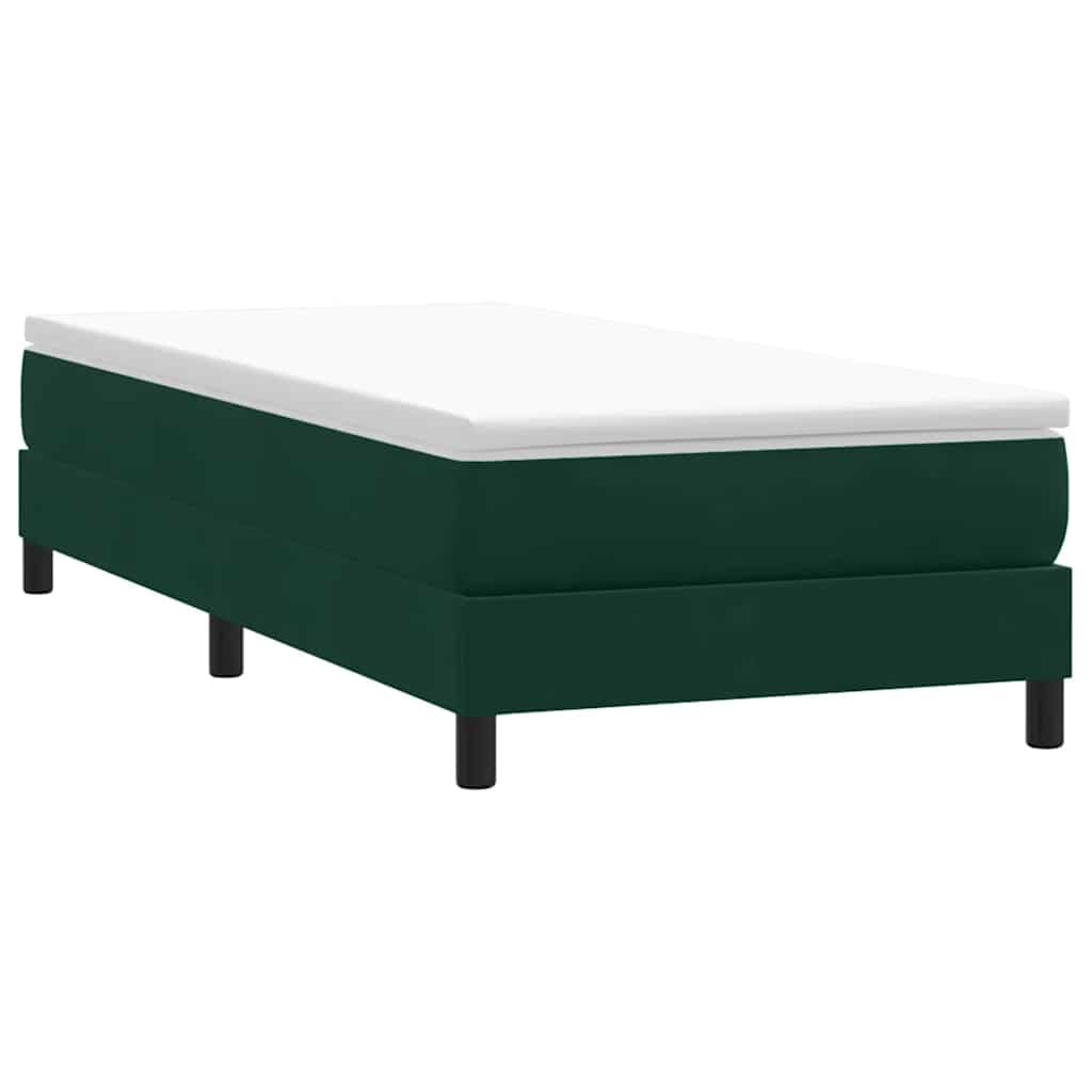 vidaXL Boxspring zonder matras fluweel donkergroen 80x220 cm groen, foto 2