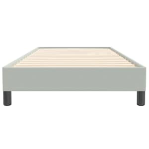 Postel Box Spring bez matrace Světle šedá 90x220 cm Samet - obrázek 5