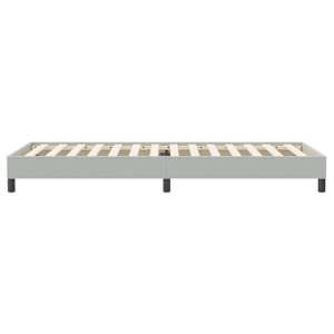 Postel Box Spring bez matrace Světle šedá 90x220 cm Samet - obrázek 6
