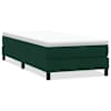 vidaXL Box Vedruvoodi ilma madratsita Tumeroheline 90x220 cm Velvet