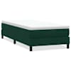 vidaXL Box Vedruvoodi ilma Madratsita Tumeroheline 100x220 cm samet