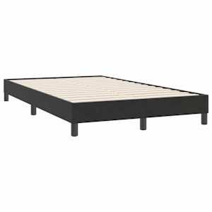 Postel Box Spring bez matrace černá 120x220 cm samet - obrázek 4