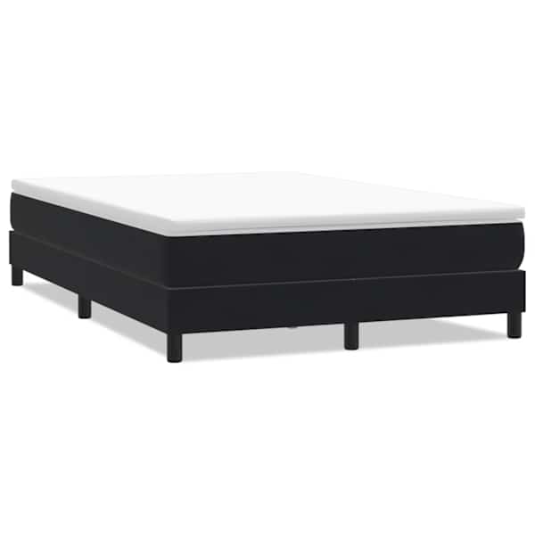 vidaXL Box Vedruvoodi ilma Madratsita Must 140x220 cm samet