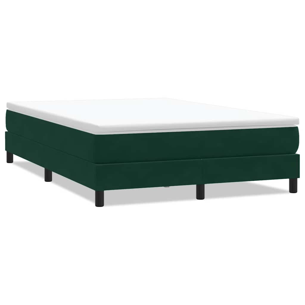 vidaXL Boxspring zonder matras fluweel donkergroen 160x220 cm groen, foto 3