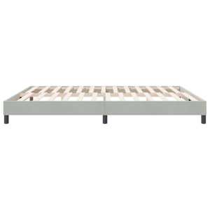 Postel Box Spring bez matrace Light Grey 180x220 cm samet - obrázek 6