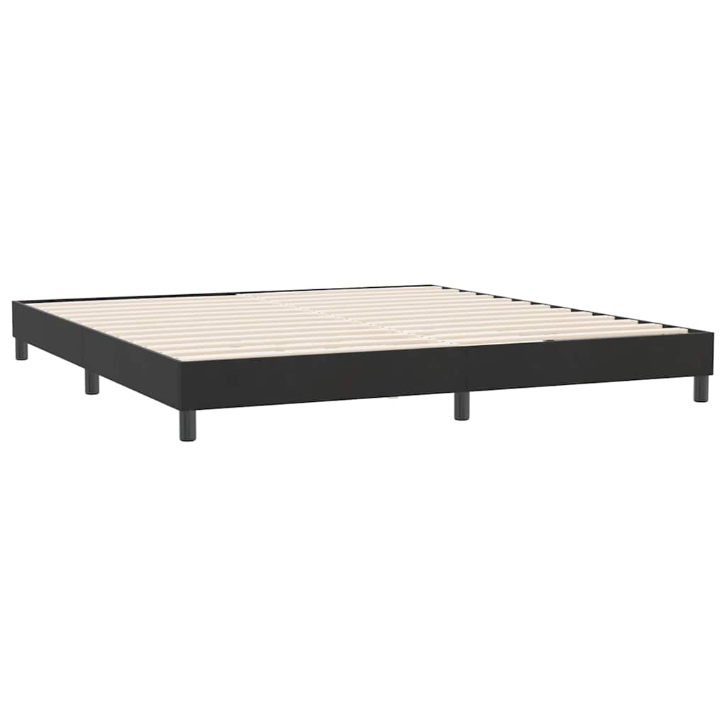 vidaXL Boxspringbed zonder matras 180x220 cm fluweel zwart, foto 4