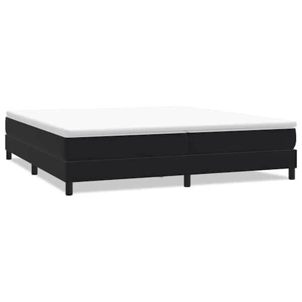 vidaXL Box Vedruvoodi ilma Madratsita Must 200x220 cm samet
