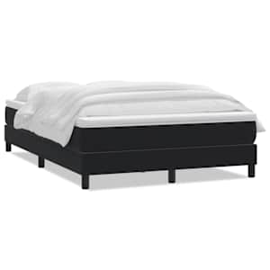 Box spring postel s matrací černá 140x210 cm samet - obrázek 2
