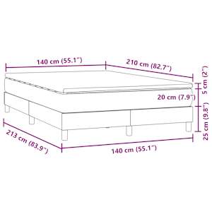 Box spring postel s matrací tmavě zelená 140x210 cm samet - obrázek 11