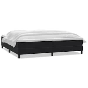 Box spring postel s matrací černá 180x210 cm samet - obrázek 2