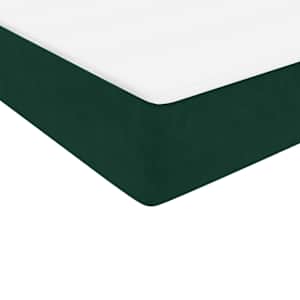 Box spring postel s matrací tmavě zelená 200x210 cm samet - obrázek 9