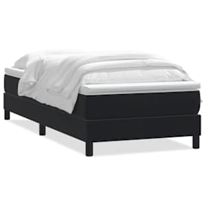 Box spring postel s matrací černá 90x220 cm samet - obrázek 2