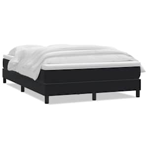 Box spring postel s matrací černá 140x220 cm samet - obrázek 2