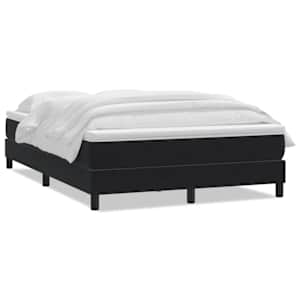 Box spring postel s matrací černá 160x220 cm samet - obrázek 2