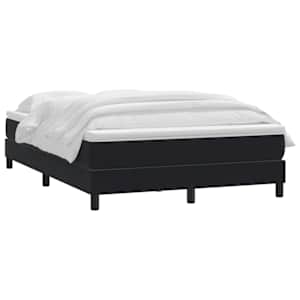 Box spring postel s matrací černá 160x220 cm samet - obrázek 3