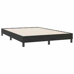 Box spring postel s matrací černá 160x220 cm samet - obrázek 4
