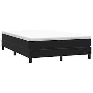 Box spring postel s matrací černá 160x220 cm samet - obrázek 5