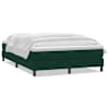 vidaXL Box Vedruvoodi madratsiga Tumeroheline 160x220 cm samet