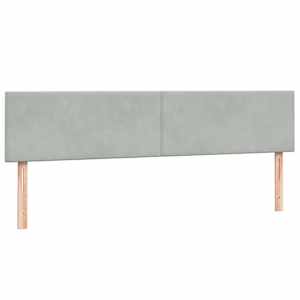 Box spring postel s matrací světle šedá 180x210 cm samet - obrázek 5