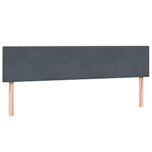 Box spring postel s matrací tmavě šedá 200x210 cm samet - obrázek 5