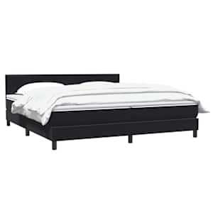 Box spring postel s matrací černá 200x210 cm samet - obrázek 10