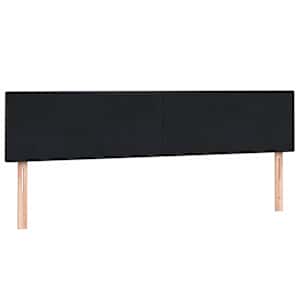 Box spring postel s matrací černá 200x210 cm samet - obrázek 4