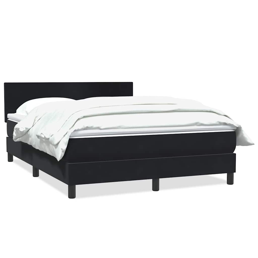 Thumbnail - vidaXL Boxspringbett mit Matratze Schwarz 160x220 cm Samt
