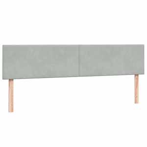 Box spring postel s matrací světle šedá 180x220 cm samet - obrázek 4