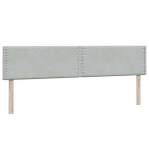 Box spring postel s matrací světle šedá 180x210 cm samet - obrázek 6