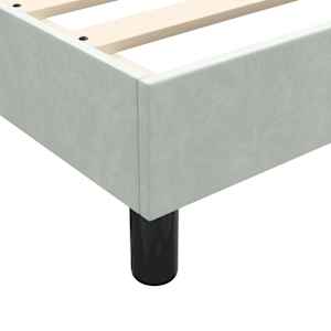Box spring postel s matrací světle šedá 180x210 cm samet - obrázek 10