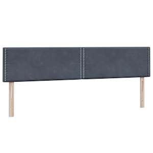 Box spring postel s matrací tmavě šedá 200x210 cm samet - obrázek 6