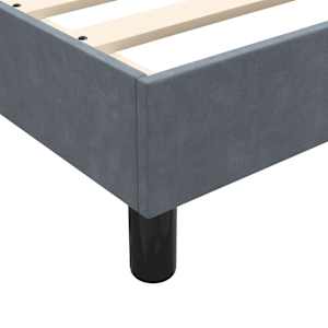 Box spring postel s matrací tmavě šedá 200x210 cm samet - obrázek 10