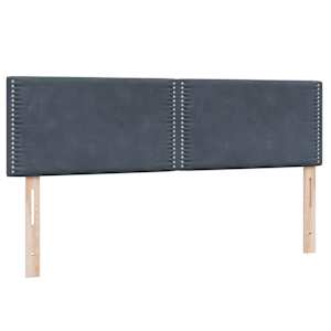 Box spring postel s matrací tmavě šedá 160x220 cm samet - obrázek 6
