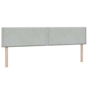 Box spring postel s matrací světle šedá 180x220 cm samet - obrázek 6