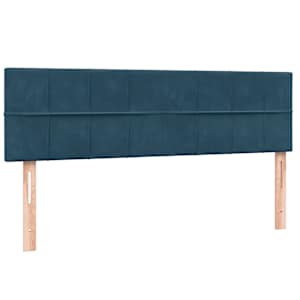 Box spring postel s matrací tmavě modrá 160x210 cm samet - obrázek 6