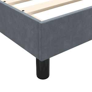 Box spring postel s matrací tmavě šedá 200x210 cm samet - obrázek 10