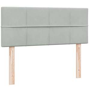 Box spring postel s matrací světle šedá 120x220 cm samet - obrázek 6