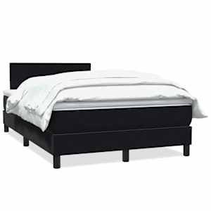 Box spring postel s matrací černá 120x220 cm samet - obrázek 2