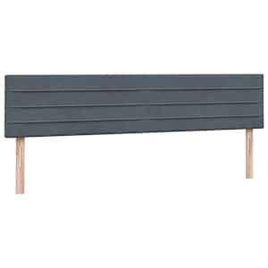 Box spring postel s matrací tmavě šedá 200x210 cm samet - obrázek 7