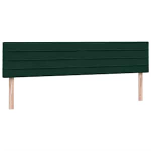 Box spring postel s matrací tmavě zelená 200x210 cm samet - obrázek 7