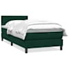 vidaXL Box Vedruvoodi madratsiga Tumeroheline 80x220 cm samet