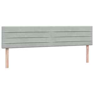 Box spring postel s matrací světle šedá 180x220 cm samet - obrázek 7