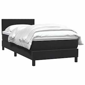 Box spring postel s matrací černá 80x210 cm samet - obrázek 10