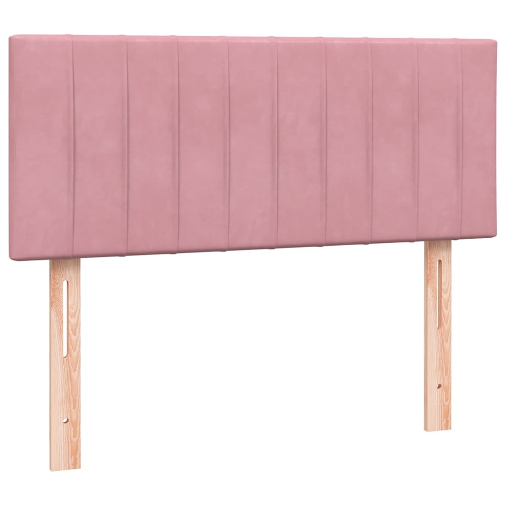 vidaXL Boxspring met matras fluweel roze 120x220 cm, foto 4