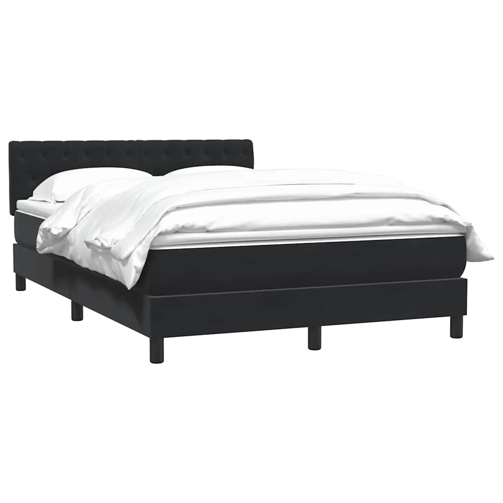Thumbnail - vidaXL Boxspringbett mit Matratze Schwarz 160x210 cm Samt