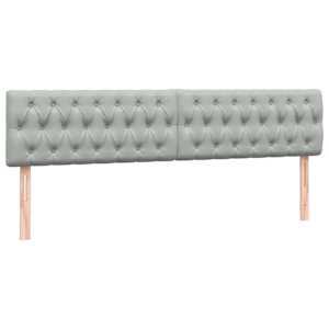 Box spring postel s matrací světle šedá 200x210 cm samet - obrázek 6